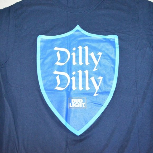 Bud Light Other - Bud Light "Dilly Dilly" Crest Shield T-Shirt Navy